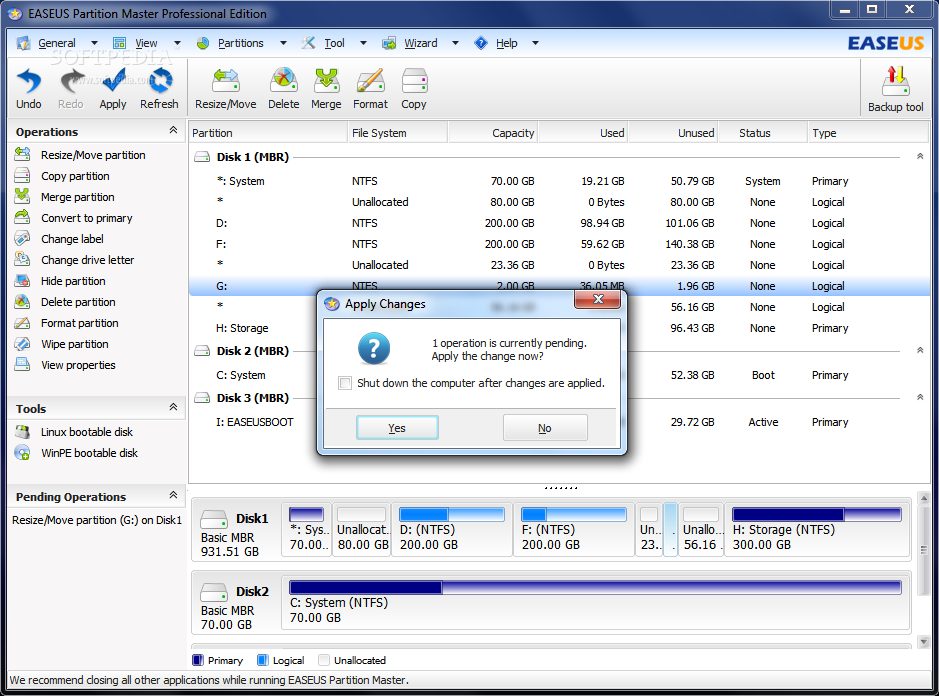  Easeus Partition Master+